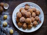 Beignets express à la cuiller (lefflekiechle) parfumés au kirsch