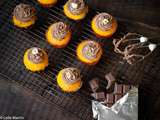 Cupcakes au potimarron, ganache montée au chocolat et au Nut’alsace