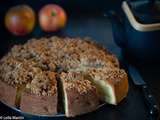 Gâteau streusel aux pommes et à la cannelle