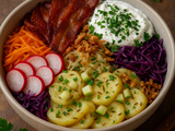 Poke bowl alsacien façon Bibeleskaes