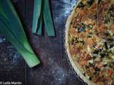 Quiche aux verts de poireau et à la truite fumée d’Alsace