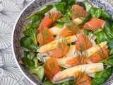Salade d’asperges d’Alsace crues et cuites aux agrumes – Recette vegan et vitaminée