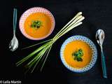 Soupe de courge butternut d’Alsace, coco et citronnelle