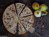 Tarte streusel poires, noisettes et pépites de chocolat