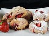 Biscuits fraises et rhubarbe