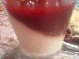 Panacotta et son coulis de framboise