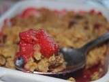 Crumble de fraises à la banane