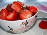 Culino-version :Fraises au sirop de romarin