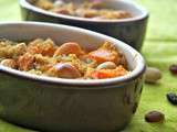 Gratin de courge butternut, quinoa et noix de cajou