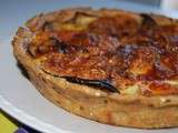 Quiche aubergine Fêta & mozzarella (pâte aux grains de lin & sésame)