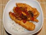 Escalopes de poulet au chutney de mangues