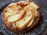 Tarte aux pommes sur pâte cookie chocolat