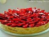 Tarte aux fraises et pistaches