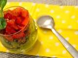 Verrine avocat-tomates