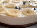 Gateau banane et chocolat fait son cheesecake