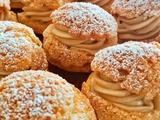 Petits choux à la crème pralinée