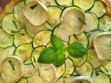 Tarte fine aux courgettes et fromage de chèvre