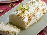 Bûche de Noël façon Key lime pie