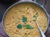 Dal (dahl) de lentilles corail, coco, curry