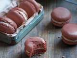 Macarons à la ganache montée au Marsala {Couleur de l’année 2015 Pantone}