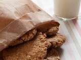 Oatmeal Cookies (sans beurre) à la purée de noix de cajou, beurre de cacahuètes et éclats de cacahuètes