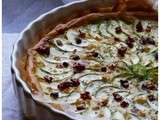 Tarte courgettes, feta et tomates séchées