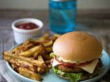 Veggie Burger sans gluten (lentilles corail, chou-fleur, poivron)