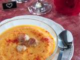 Veloute de carottes et noix de saint Jacques