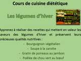 Cours de cuisine diététique : les légumes d’hiver