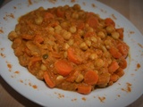 Curry de pois chiches aux poireaux et carottes