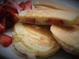 Pancakes fourrés aux fraises