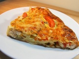 Quiche gluten-free without dough «chicken – tomato»