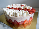 Entremets façon fraisier