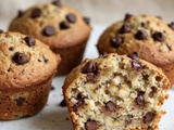 Muffins banane et pépites de chocolat