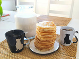 Pancakes au lait d'avoine et de vache