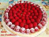 Tarte aux framboises