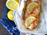 Cabillaud et crevettes en papillote {recette de poisson}