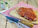 Carbonnade à la plancha marinade froide de sauce tomate pimentée