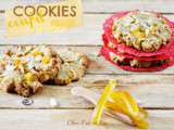 Cookies confits au citron et orange avec des amandes effilées