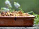 Crumble rhubarbe et pomme