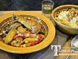 Cuisses poulet – Tajine de poulet aux carottes et pâtisson