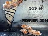 Fevrier 2014 – Top 10 des recettes du mois de février