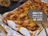 Gratin de legumes – Recette de pomme de terre, carotte, noix et crème