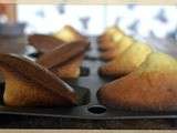 Madeleines pistache aux éclats de chocolat noir