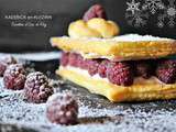 Mille feuille express vanille et framboises fraîches