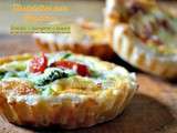 Mini quiche – Recette express quiche aux légumes variés en 2 versions