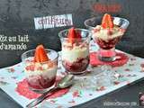 Riz au lait d’amande aux fraises sans lactose et partenariat Cook & Gift