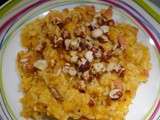 Courge butternut au riz et aux noisettes