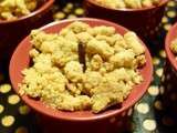 Crumble de poires rhum vanille