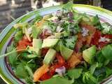 Salade gourmande avocat saumon